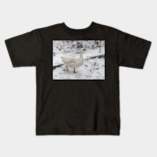 Gander in the Snow Kids T-Shirt